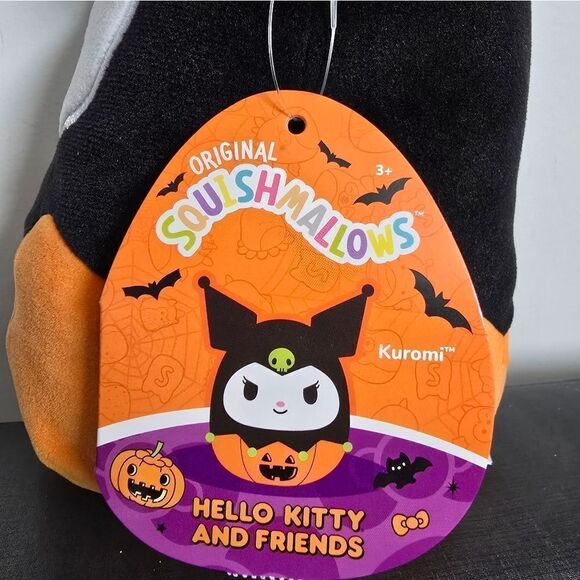 Squishmallows Original 8-Inch Kuromi Pumpkin Hello Kitty and Friends, Nwt - Picture 6 of 8